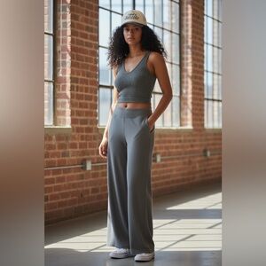 Zenana BUTTERY SOFT FLARE LEG HIGH WAIST YOGA PANTS Bundled with brami & Cap